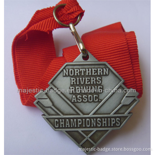 Customized Medallion with Red Ribbon